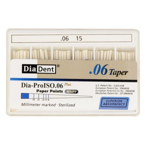 Diadent Paper Point Special Tapered 6%