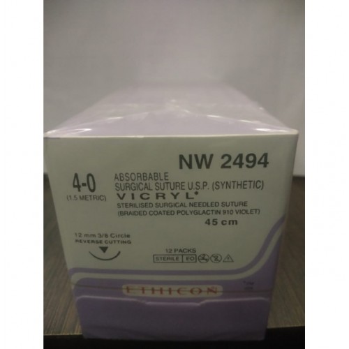 Ethicon Synthetic Vicryl 4.0 (NW2494)