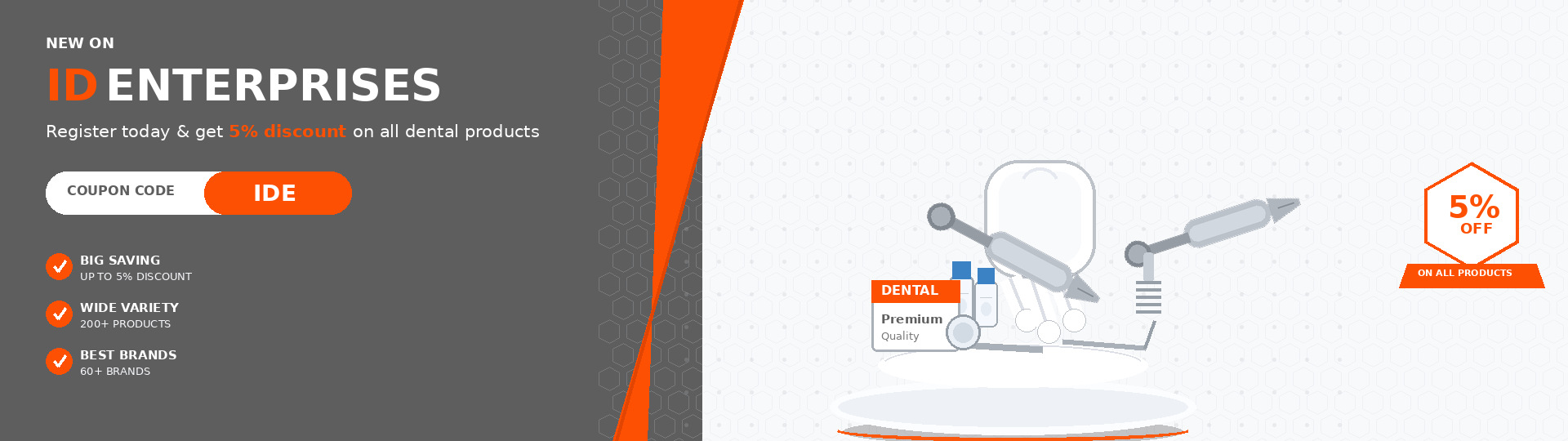 New on ID Enterprises — register and get 5% discount with coupon code IDE